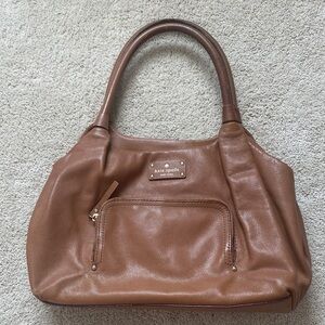 kate spade Brown Pebble Leather Shoulder Bag
